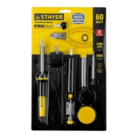 Soldress with a set for soldering Stayer Profi, 60 watts, 220 B-3