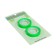 Set 2 pieces, adhesive tape textual (peeled) 75mm x 10m, green