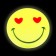Reflective stickers "Smiley", d = 5 cm, 4 pcs on the sheet, yellow color