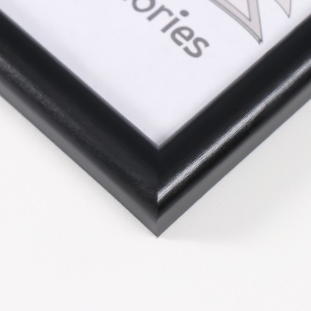 Photo frame MDF 10x15 cm, No. 5 "Simple", black (plastic screen)-1