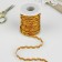 Fleet braid "Back", 5 mm, 23 ± 1 m, gold color