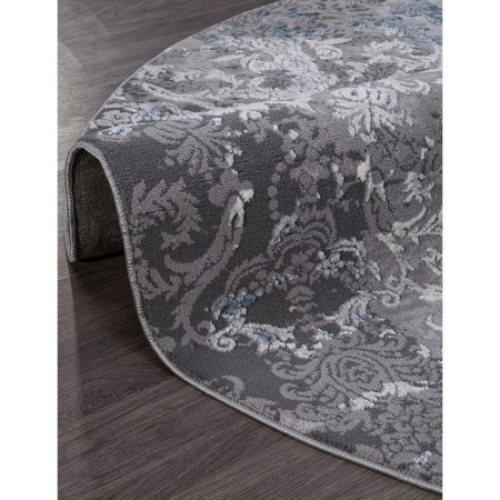 Round Car Karmen Hali Armina, size 200x200 cm, color Blue/Blue-3