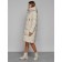 Coat insulated winter female, size 44, beige color