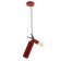 Fire extinguisher lamp E27 40W Red 20x10x25-125cm