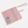 Women's wallet on the button, pink color