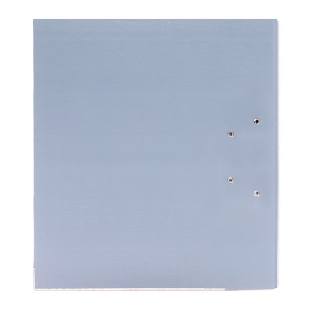 A4, 75 mm registrar, calligrata, PVC, metal edging, pocket for the spine, collected, gray-14