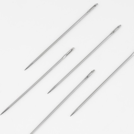 Sewing needles, for dumplings No. 1, d = 0.7 mm, 3.5 cm, 10 pcs, S-38-1