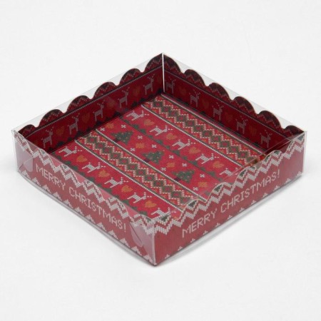 Box for cookies "Scandinavia", 12 x 12 x 3 cm