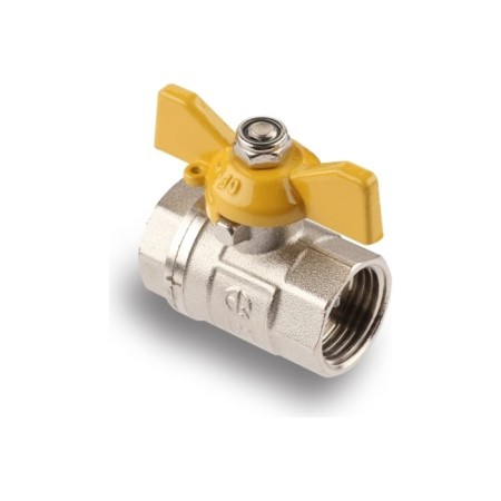 Ball the gas gas aqualink, PN 16, the inner/internal thread 1/2 ", butterfly, nickelir.-4