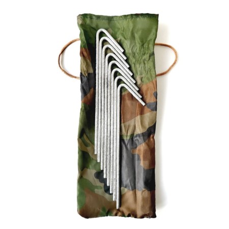 Pegs No. 1 for a tent, in a case, 8 pcs