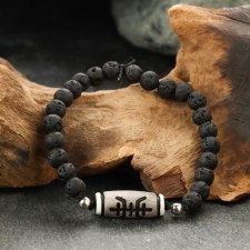 Bracelet from Lava with Busina Ji Longevity No. 4