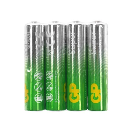 Battery Alkalin GP Super, AAA, LR03-4S, 1.5V, Spike, 4 pcs.-4
