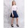 Turtleneck for girls, height 122 cm, pink color