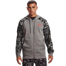 Толстовка мужская Under Armour RIVAL FLC CAMO SCRIPT FZ, размер 44-46  (1366310-066)