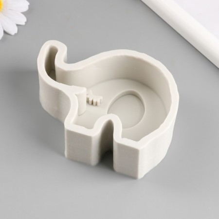 Mold Silicon "Elephant with cilia" 8x10.5 cm-1