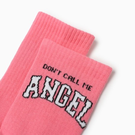 Women's socks, pink color, size 23-25-1
