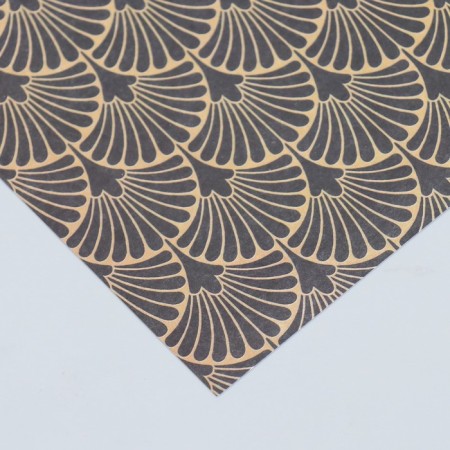 Scrapbooking paper bilateral "fan and multi -traffic gold" density 180g 15.5x17cm-2