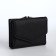 Women's wallet on the button, black color