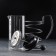 Know -hand jacket kettle - Loft press, 350 ml, glass, black color