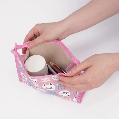 Lightning cosmetic bag, pink color-2