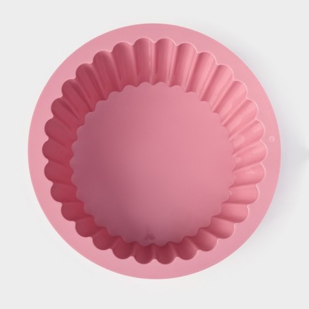 Baking uniform “Croaty Circle”, silicone, 19 × 19 × 8.5 cm, pink color-4
