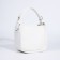 Women's bag on the zipper Textura, small size, white color