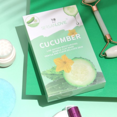 Oxygen bubble mask for the face "cucumber" 110 g-2