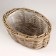 Kashpo wicker, 30x17khn15cm, gray, rattan