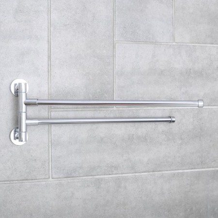 Two-roller holder with two rotary panels of Accoona A121-2, color chromium-1