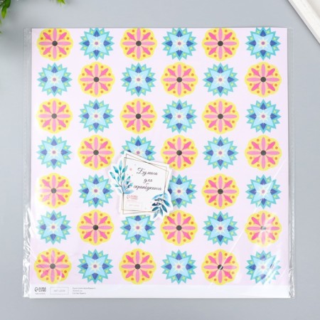 Scrapbooking paper "Kaleidoscope" density 180 g 30.5x32 cm-4