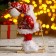 Santa Claus "Ski" in a knitted suit, 17 cm