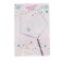 Topper "Happy Birthday", with rhinestones, silver color