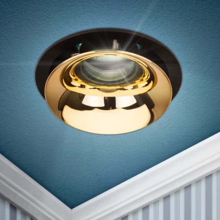 Lamp Built -in era KL 103, IP20, 12W, 82x51 mm, black/gold color