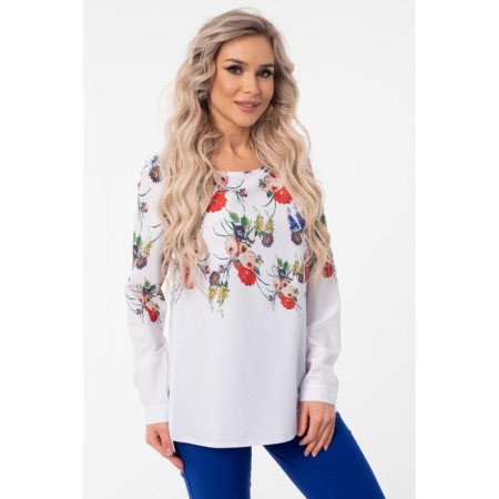 Female blouse, size 44, white color