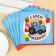 Paper napkins "Happy birthday" Blue Tractor, 33x33 cm, 20 pcs., 3 stiff