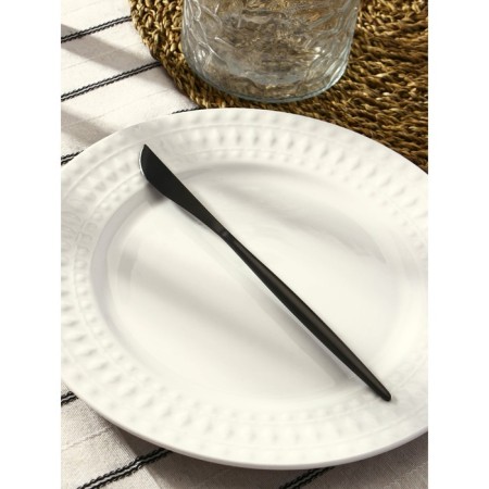 Stainless steel knife Magistro "folk", length 22 cm, black color