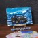 Picture on numbers on a canvas with a subframe "SUV in the mountains" 20x30 cm