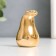 Souvenir ceramics "pear" gold 3.4x3.4x5.5 cm