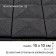 Acoustic foam mushroom, self -adhesive, tiles, 50 x 50 x 3 cm, black