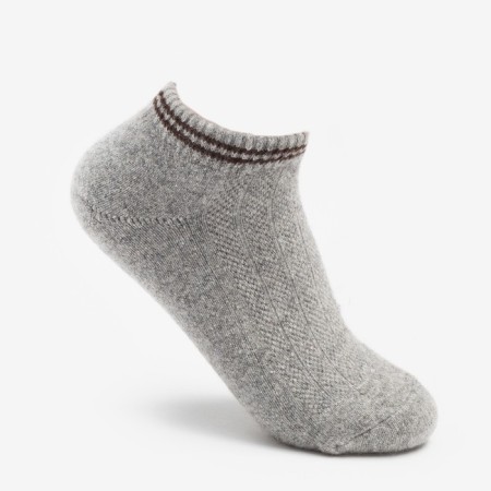 Women's socks from Mongolian wool, gray color, size 25 (37-39)