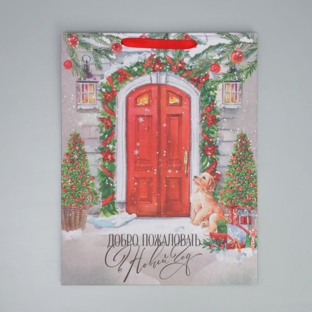 Craft vertical “New Year's house”, l 31 x 40 x 11.5 cm, New Year-8