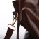 Zipper bag with zipper, brown color