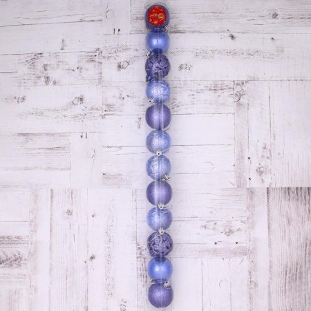 Set of balls plastic D-6 cm, 12 pcs "Silva"-1