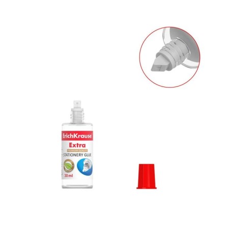 Chancellery Erichkrause, 30 ml, with a plastic applicator, is suitable for paper, cardboard and fabric, frost -resistant-5