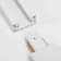 Connector for the tire pipeline T figurative white