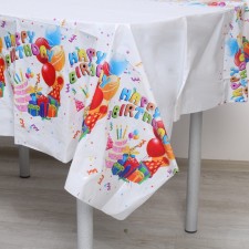 Great tablecloth “Happy Birthday”, gifts, 108 × 180 cm