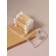 Organizer for cotton sticks, with a lid, 9 × 10 × 7 cm, transparent