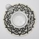 Serving napkin "Star", 38 × 38 cm, white-black color