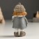 Souvenir Polystone "Baby in a coat with a gift" costs 5x4.5x11 cm