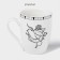 Mug New Year's Dula "FALIC TALE", 330 ml, for tea, porcelain, white